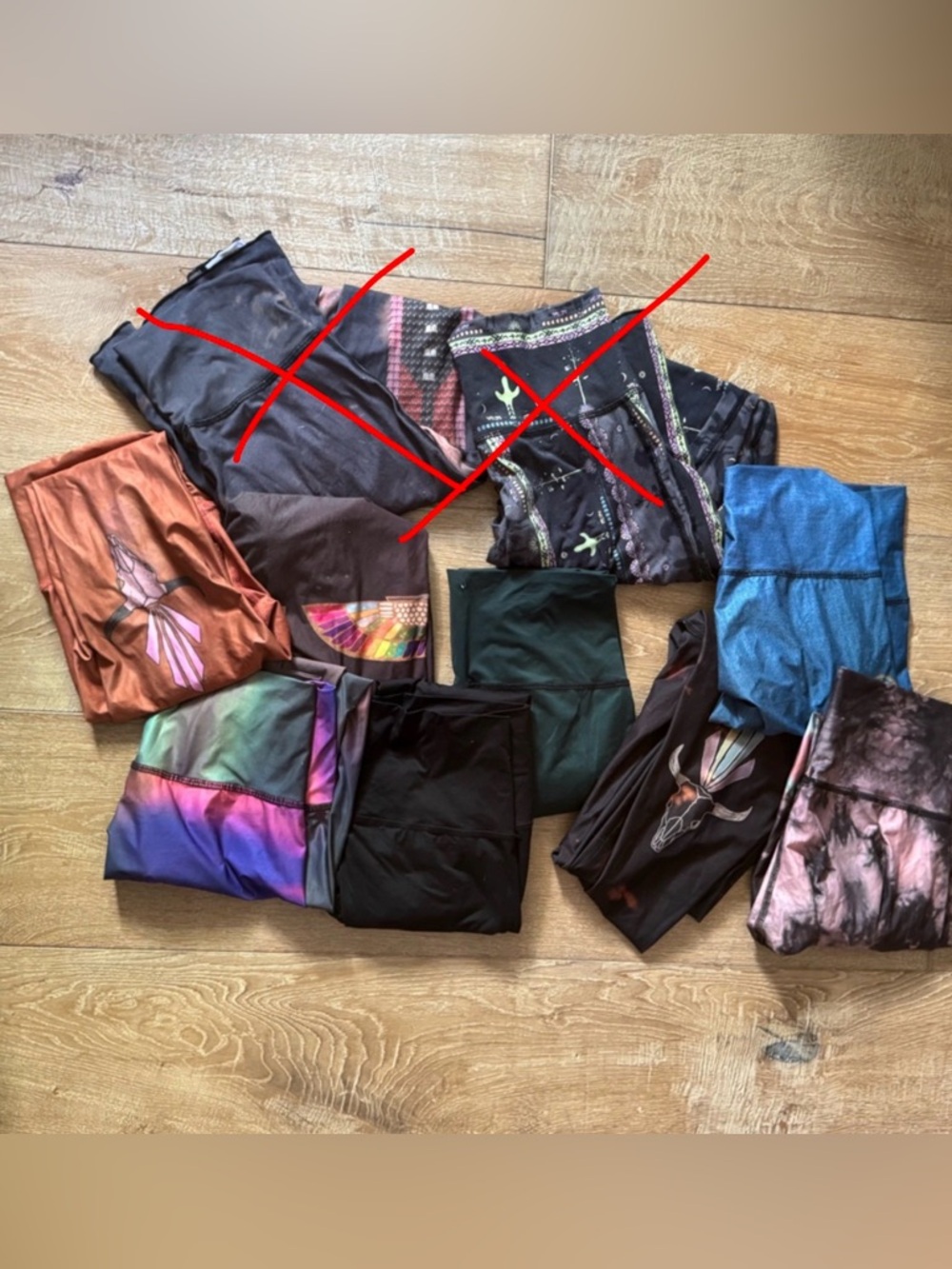 Teeki Leggings and Flares Bundle (8) - all size medium (post 2/2)
